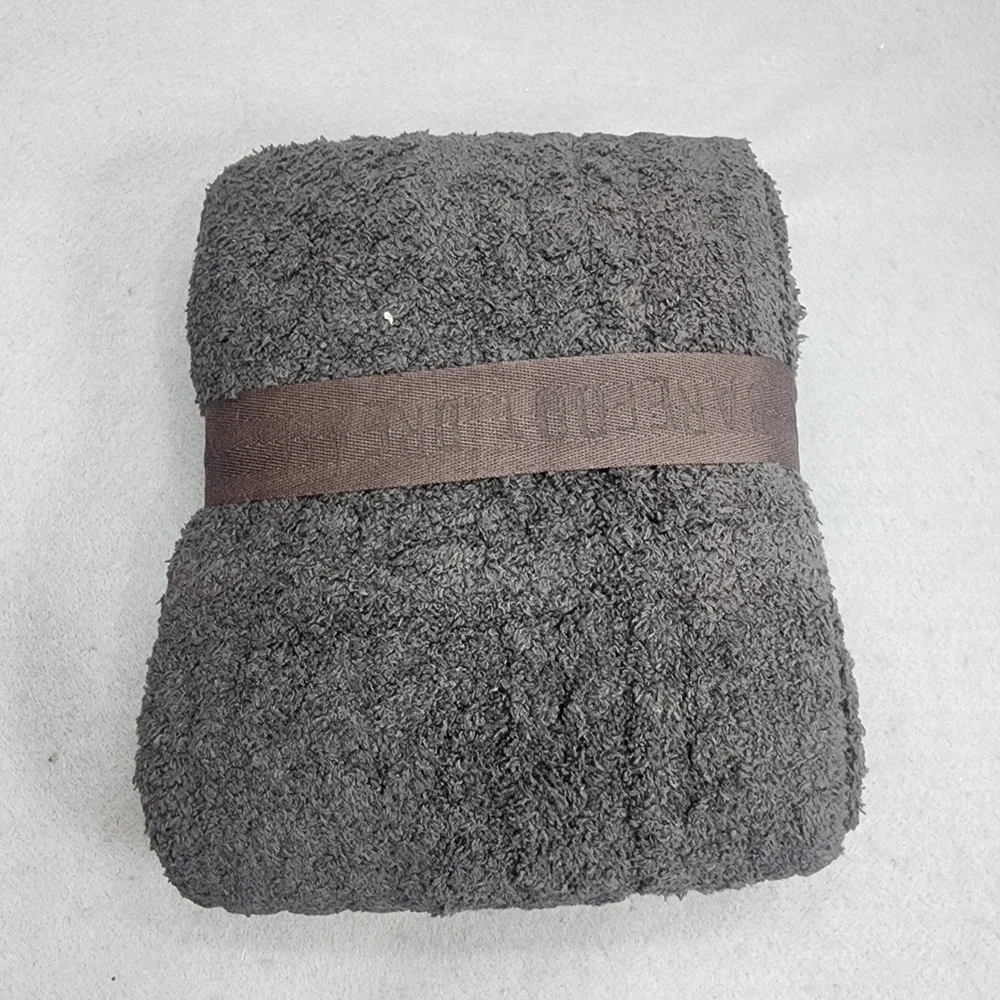 Barefoot Dreams CozyChic Cable Infinity Scarf Dark Brown BDWCC20563 OS NWT